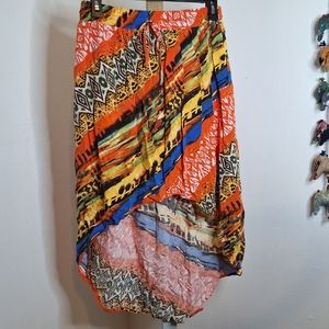 Allen B. Multicolor Patterned Skirt